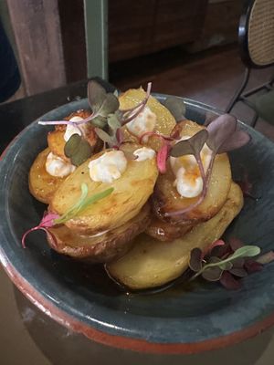 Potatoes and aioli sauce (amazing)  at Velada in Barcelona