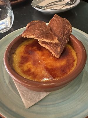 Creme brullè  at Velada in Barcelona