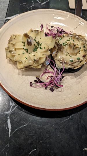 Artichoke hearts at Velada in Barcelona