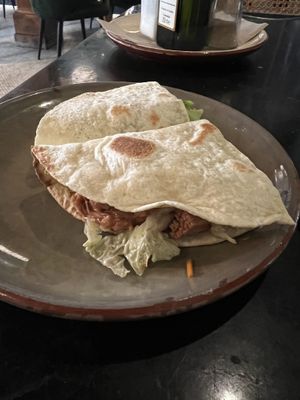 Jackfruit tacoo  at Velada in Barcelona