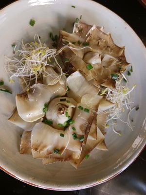 Artichokes flowers at Velada in Barcelona