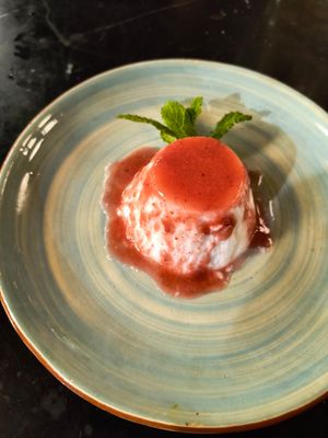 Panna Cotta at Velada in Barcelona