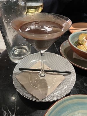 Chocolate martini  at Velada in Barcelona