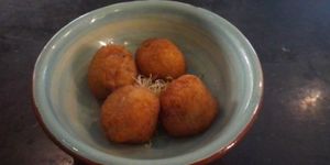 Mushroom croquettes. at Velada in Barcelona