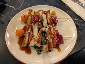 Teriyaki Skewers at Velada in Barcelona