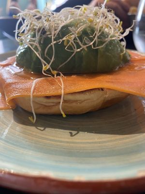 Salmon avocado toast   at Velada in Barcelona