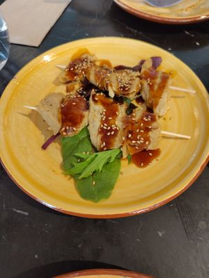 Skewers at Velada in Barcelona