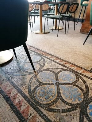 Mosaic floor at Velada in Barcelona