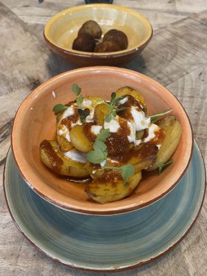 Patatas bravas  at Velada in Barcelona