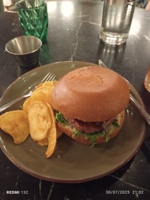 I did forget chips meat crisps not fat potatoes chips! Lol at Velada in Barcelona