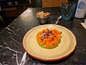 Tàrtar de "salmó" at Velada in Barcelona