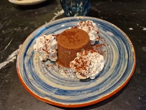 Flam de xocolata at Velada in Barcelona
