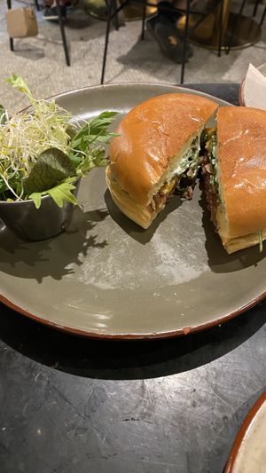 Cheese burger  at Velada in Barcelona