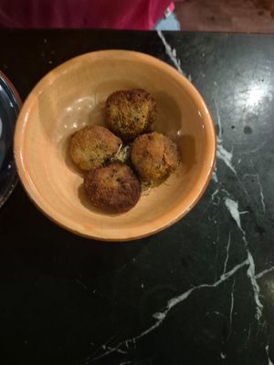 Mushroom croquettes at Velada in Barcelona