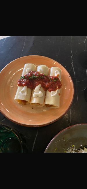 Cannelloni with artichoke   at Velada in Barcelona