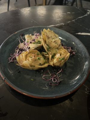 Artichokes  at Velada in Barcelona