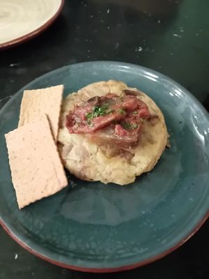 Potato omelette at Velada in Barcelona