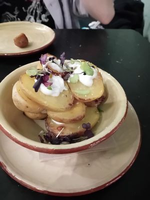 Patatas bravas at Velada in Barcelona