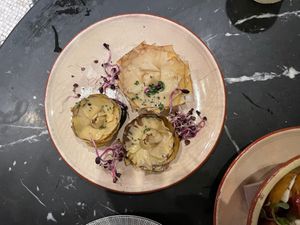 Artichoke hearts  at Velada in Barcelona