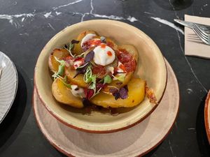 Patatas bravas  at Velada in Barcelona