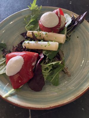Peppers with cream « sheesse"  at Velada in Barcelona