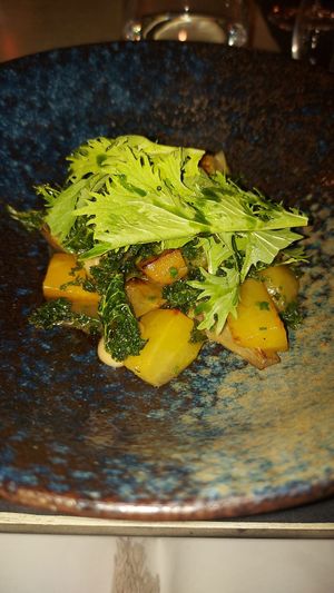 Baby artichokes and vegetables   at Five Senses in Santorini