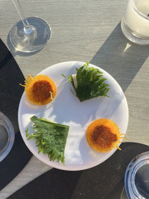   at Five Senses in Santorini