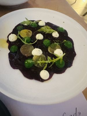 Best carpaccio   at Five Senses in Santorini