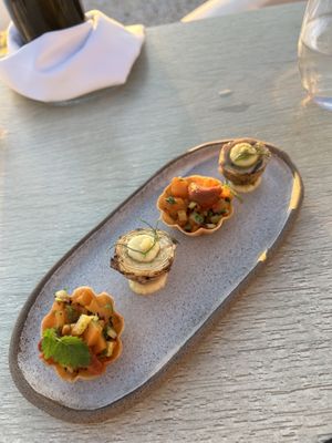 Amuse Boucher  at Five Senses in Santorini