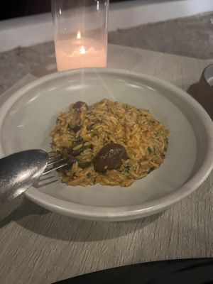 Orzo  at Five Senses in Santorini