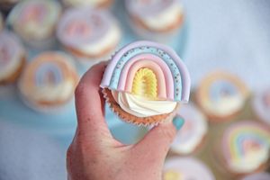 Rainbow cupcakes  at Sweets & Treats Bakery in Waddinxveen