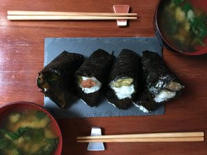 Onigiri & Miso soup at Sasurai Onigiri in Torun