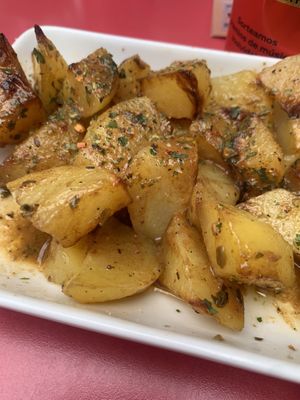 Patatas chimichurri   at El Celler De Martorell in Martorell