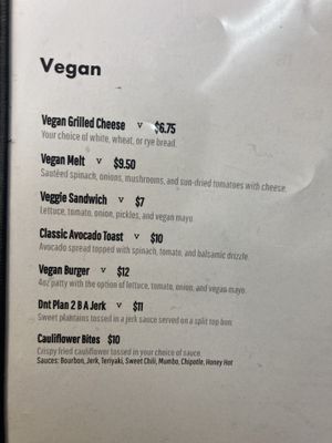 Vegan lunch items !!   at Happy Cafe in Virginia Beach