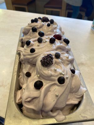 Wild berry sorbet  at Minted Ice Cream in Glasgow