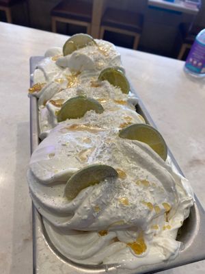 Coconut and lime  at Minted Ice Cream in Glasgow