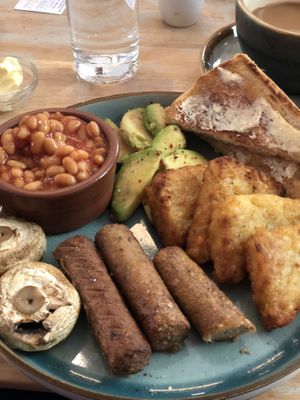 Vegan breakfast. Couldn’t finish it!  at The Tile Press Cafe in Telford