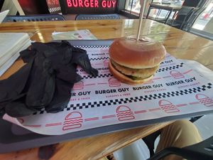 Quinoa burger at Burger Guy in Nicosia