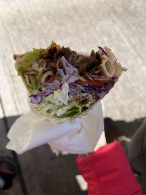 Tortilla with mushrooms  at Vitrine Imbiss in Innsbruck