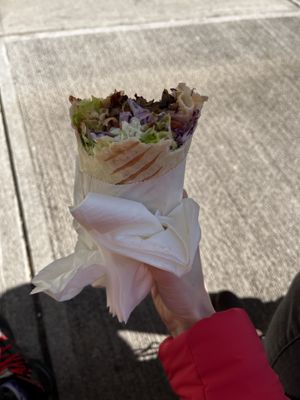 Tortilla with mushrooms  at Vitrine Imbiss in Innsbruck