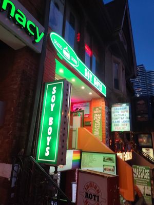 Outside at Soy Boys in Toronto