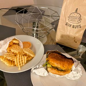 Perfect late night snack, for when you’ve given up on the calorie counts.   at Soy Boys in Toronto