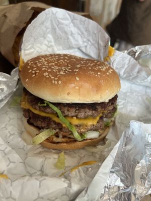 Double impossible burger   at Soy Boys in Toronto