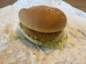 Chicken burger  at Soy Boys in Toronto