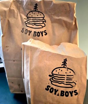 Cute logo at Soy Boys in Toronto