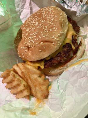 Cheeze burger  at Soy Boys in Toronto