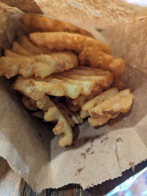 Waffle Fries at Soy Boys in Toronto