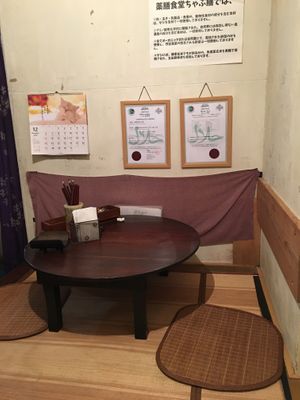 Interior at Yakuzenshokudo Chabuzen in Tokyo
