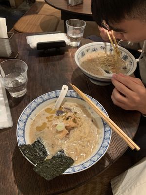 garlic dragon ramen was out of this world. esp on a cold winter day, the delicious broth really warmed my insides :”)  at Yakuzenshokudo Chabuzen in Tokyo