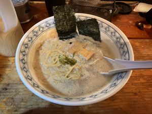 Vegan tonkotsu ramen at Yakuzenshokudo Chabuzen in Tokyo